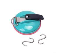 Accarugty Fixateur arrière de tente de voiture, ventouse pour auvent de camping, surface lisse, support à ventouse en métal ABS, sangle de bagage d'extérieur, portable (7)