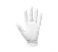 Accarugty Gant de golf pour femme, en daim synthétique respirant toutes saisons, poignée antidérapante pour entraînement et compétition de la main gauche, blanc classique (femmes-19)