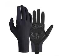 Accarugty Gants de cyclisme compatibles avec les écrans tactiles, gants de vélo rembourrés absorbant les chocs, sans couture (Taille M, noir)
