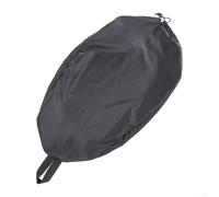 Accarugty Housse de cockpit pour kayak Oxford 420D imperméable, résistante aux déchirures avec sangle élastique pour la saleté, la neige, la pluie, convient pour le kayak, le canoë (noir 420D, 115 x