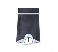 Accarugty Housse de protection imperméable pour selle arrière de vélo - 420D - Installation rapide avec cordon - Pour VTT et vélo de voyage - Noir (bandes réfléchissantes)