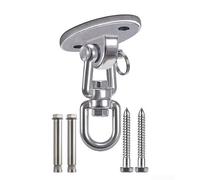 Accarugty Kit de chaise suspendue en acier inoxydable 304, pour crochet pivotant robuste pour hamacs, balançoires, sacs de frappe, matériel de camping en plein air avec rotation lisse à 180° (80)
