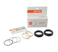 Accarugty Kit de joint de fourche de vélo 30-40 mm, joints d'huile anti-poussière en caoutchouc et alliage avec éponges, compatible avec Fox for Rockshox pour Manitou pour Suntour Pièces de suspension