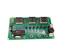 Accarugty Kit de montage d'horloge électronique à six chiffres avec microcontrôleur AT89C2051, affichage LED dynamique, minuterie et compteur, DC 6-12 V FR-4