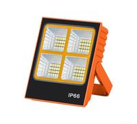 Accarugty Lampe de camping solaire rechargeable avec sortie USB, lanterne LED haute luminosité, pour aventures en plein air, téléphone, gradation à 3 vitesses et flash rouge/bleu, compacte (orange)
