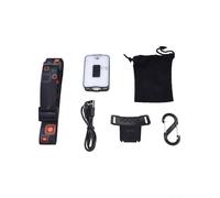 Accarugty Lampe frontale à capteur pour camping et randonnée - Lampe frontale LED rechargeable à clipser avec 3 modes de luminosité, induction infrarouge, ABS (noir)