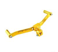 Accarugty Levier de changement de vitesse en alliage d'aluminium double sens pour moto tout-terrain, équitation tout-terrain, compatibilité disponible en plusieurs (doré)