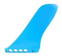 Accarugty Longboard classique de 24 cm, aileron simple en fibre de verre, sans vis, taille standard américaine pour une meilleure stabilité, plusieurs couleurs (bleu)