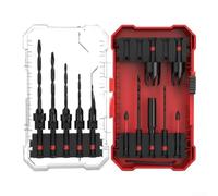 Accarugty Lot de 15 forets coniques en acier rapide de qualité industrielle, contrôle de la profondeur réglable, fraises pour perçage rapide et lisse, travail du bois