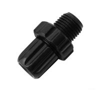Accarugty Lot de 2 ajusteurs de câble de frein, alliage d'aluminium pour boulon de réglage de tension M10, ou argent, pour leviers de frein de vélo de route, pièces de vélo, noir