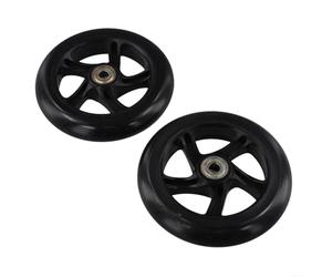 Accarugty Lot de 2 roues de trottinette silencieuses en polyuréthane avec roulements à grande vitesse pour sports de plein air, roulettes, chariots, meubles, fauteuils roulants, pièces de rechange