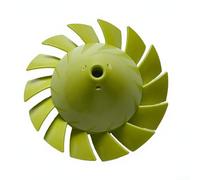 Accarugty Lot de 2 ventilateurs de refroidissement en PVC vert 18 V, compatibles avec refroidissement de cour et de jardin, refroidisseur de refroidissement en PVC vert économe en énergie