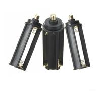 Accarugty Lot de 3 piles AAA vers 18650 - Adaptateur, batterie de lampe de poche, insert d'espacement, tube convertisseur de taille de lampe de poche, rallonge de batterie à ressort en métal, support
