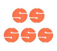 Accarugty Lot de 5 marqueurs de ligne en ABS pour plongée sous-marine, panneaux directionnels lumineux pour épave technique pour exploration des grottes (cercle orange)