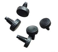 Accarugty Lot de 5 protections de queue de billard en plastique avec joint résistant à la poussière et aux rayures, léger conçu pour queue de billard Peradon et Master, noir (dent de cuspide)