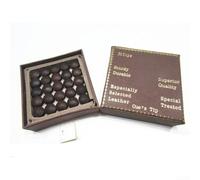 Accarugty Lot de 50 pointes de queue en cuir de vache pour billard et snooker, durables - Têtes de rechange traitées au diamant, frappe de boule constante, tailles assorties 10-13 mm (12 mm1)