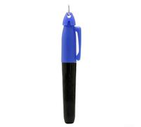 Accarugty Marqueur de balle de golf, dispositif d'aide au putting, marqueur porte-clés portable, stylo à dessin étanche, stylo à encre à séchage rapide, outil de ligne d'alignement (noir bleu)