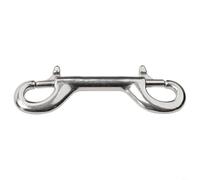 Accarugty Mousqueton en acier inoxydable 316 avec œillet pivotant, clip à double extrémité pour sangle de chaîne de corde, matériel antirouille pour sports nautiques et utilisation en extérieur (100