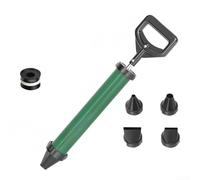 Accarugty Outil de jointoiement manuel en acier inoxydable pour injecteur de ciment avec ABS H ≤ pour porte et mur - Kit de réparation de fissures - Vert (C)