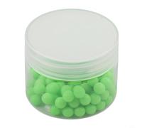 Accarugty Perles de pêche phosphorescentes pour la pêche en mer - Perles fluorescentes en silicone, 4/5,5/6/8 mm de diamètre, bandes lumineuses en silicone (6 mm) (100 pièces)