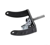Accarugty Pied de fourche en métal pour roue de 17,8 cm, composant de réparation de roue de chariot de jardin, pièce de rechange pour chariot de camping