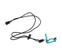 Accarugty Pince-nez de plongée en alliage d'aluminium pour la plongée en apnée - Pince de nez réglable avec poignée nasale antidérapante et cordon de cou, léger 22 g (bleu)