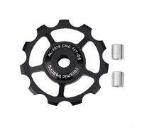 Accarugty Poulie de roue de dérailleur arrière en alliage d'aluminium pour vélo avec roulements en céramique, 10T - 17T compatible avec Campagnolo (11T)