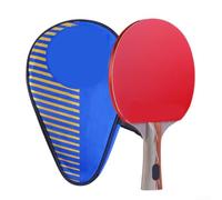 Accarugty Raquette de tennis de table, 7 couches de carbone avec caoutchouc certifié ITTF, éponge haute densité pour jeu agressif, avec étui de protection (manche long)
