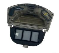 Accarugty Réservoir d'eau de rechange et boîte à poussière pour aspirateur robot HONITURE pour Q6, balai et aspirateur 2 en 1 pour récipient combo avec filtre, ensemble noir et blanc (noir)