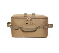 Accarugty Sac de rangement pour camping, organiseur de matériel Oxford 600D pliable avec grande capacité, pochette à outils légère pour randonnée, aventures en plein air, voyage compact (marron)