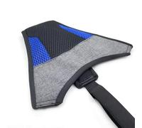Accarugty Sangle d'absorption de transpiration pour vélo d'intérieur - Oxford et tissu de plongée - Filet de sudation monté sur guidon avec support de téléphone (jusqu'à 14 cm) (bleu)