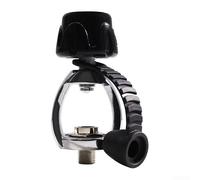 Accarugty Soupape de test de réservoir de plongée, connecteur de manomètre portable, BSPP, adaptateur BSPP G5/8 à 1/4, vérificateur de fuite de cylindre de plongée, raccord de magasin de plongée en