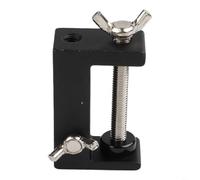 Accarugty Support de lanterne à pince en C pour poteau lumineux de camping, support fixe compatible avec anneau lumineux, appareil photo, microphone pour photographie de camping (style C)
