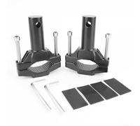 Accarugty Support de montage de phare de moto, support de fourche réglable en alliage d'aluminium CNC, 20 mm-54 mm pour café, Streetfighter, vélo de projet, noir (1 ensemble)