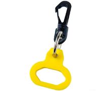 Accarugty Support de régulateur de plongée sous-marine, support de pieuvre en silicone, organiseur d'équipement de plongée avec tuba, accessoire de photographie sous-marine, plongée en apnée (jaune)