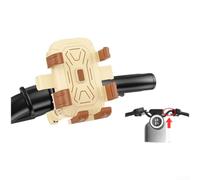 Accarugty Support de téléphone pour vélo avec poignée à six griffes, support antichoc pour guidon de vélo, pour téléphones portables de 4,8 à 7,2", rotation à 360 degrés (blanc crème)