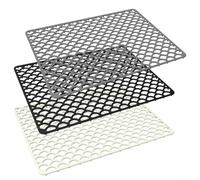 Accarugty Tapis d'évier en silicone, protection d'évier de cuisine, résistant à la chaleur, grille antidérapante pour évacuation centrale, réduction des rayures et du bruit, passe au lave-vaisselle