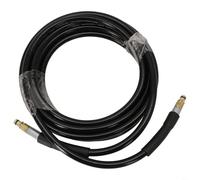 Accarugty Tuyau de nettoyeur haute pression, compatible avec les modèles série K2-K7 avec raccords à connexion rapide, construction en caoutchouc et laiton de 10 m, pression maximale de 180 bars (5 m)