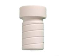 Accarugty Virole de rechange pour queue de billard en ABS 13,3 mm, base de pointe de billard en plastique phénolique, pièce de réparation noire et blanche, bâton de snooker (blanc)