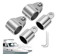 Accastillage Pour Toit De Bateau | Glissière À Mâchoire Pivotante | Kit de Fixations Inoxydables Antirouille pour Auvent, Poteau de Support, Tube Rond, Montage sur Pont et Attache de Rambarde avec App