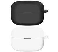 Accdeny Compatible avec Sony LinkBuds S, [prend en charge le chargement sans fil] [étui de protection antichoc] Coque en silicone pour casque (noir/blanc)