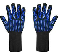 ACCE Gants de barbecue - Résistants à la chaleur jusqu'à 800 °C - Gants avec L5 résistants aux coupures - Gants de cuisine de qualité supérieure pour barbecue, cuisine, pâtisserie et soudage - 1 paire