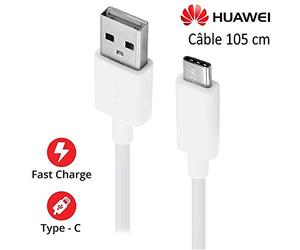 acce2s - Câble USB-C Original 102 cm pour Huawei P40 Pro - P40 Lite 5G - P40 Lite - P40 - P30 Lite - P30 Pro - P30 - P20 Pro - P20 - P20 Lite - P10+ - P10