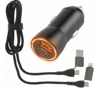 acce2s Chargeur Auto + Cable pour Samsung Galaxy A56 A26 A36 A16 A53 A52s A55 A35 A25 A15 A05s A02s A42 A41 A52 5G A31 A12 A21s A51 5 A80 A8 2018 A50 A71 A70 A20e A14 A34 A54 A72 .. 20W Universel