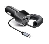 acce2s Chargeur Auto Rapide pour Xiaomi 15T Pro 15 Ultra 14T 17 17 Max 14 13T 13 12T 12 Lite 11T 66W 2 Ports USB Cable étirable