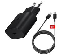 acce2s Chargeur Cable Long pour Samsung Galaxy A57 A37 A56 A26 A36 A07 A16 A52s A53 A06 A35 A55 A25 A05s A15 A02s A41 A42 A12 A51 5G A21s A52 5 A31 A50 A34 A80 A70 A71 A20e A1 .. 25W USB-C 180 cm