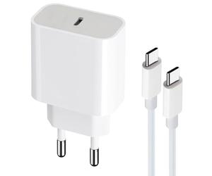 acce2s Chargeur Rapide + Câble pour Oppo A6x, Find X9 Pro X2 Lite Neo, Reno 14 12 FS 4 2 USB-C 1m PD 3.0 20W