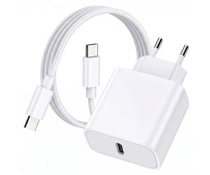 acce2s Chargeur Rapide + Câble pour Xiaomi REDMi Note 15 Pro+ 14 + 11 11s 10, 15T 17 Max 14 15 Ultra 11 Lite NE, 15C A7 15 A5 14 10 No .. USB-C 1m PD 3.0 20W