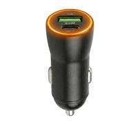 acce2s Chargeur Rapide Voiture 20W 2026 2 Ports USB + USB-C Metal Noir, PD 3.0 & QC 4.0, Allume Cigare Compatible iPhone 16 15 14 13 12 11 Pro Max Mini Plus Samsung S26 Huawei Pad AiPods Switch