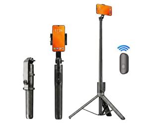 acce2s Perche Trépied Compacte pour Xiaomi REDMi Note 13 Pro+ Pro 12 Pro Pro+ 11s 11 Pro 10 Pro Extensible 70 cm Télécommande Pro